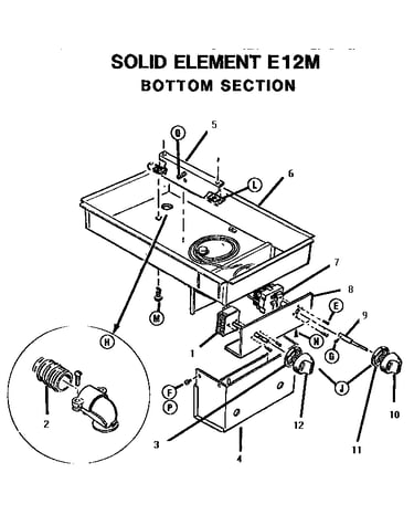 Solid element, bottom section (e12m)