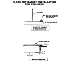 Thermador C12M glass top gasket installation diagram