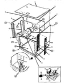 Oven body assembly, front view