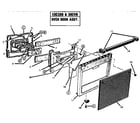Thermador ESC30CVB-01 oven door assembly diagram