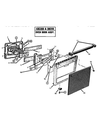 Oven door assembly
