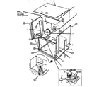 Thermador GSC30WC1 oven body assembly, front view diagram