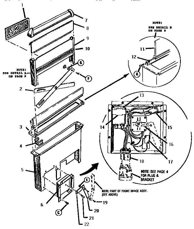 Snorkel assembly, rear view