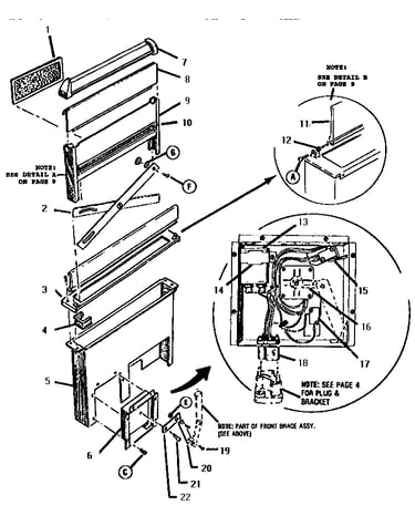 Snorkel assembly, rear view