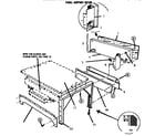 Thermador GSC30CVWC1 base and toeplate assemblies, rear view diagram