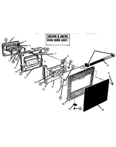 Oven door assembly
