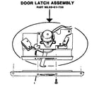 Thermador GCR484GD door latch assembly diagram