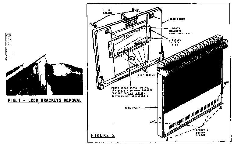 Oven door disassembly