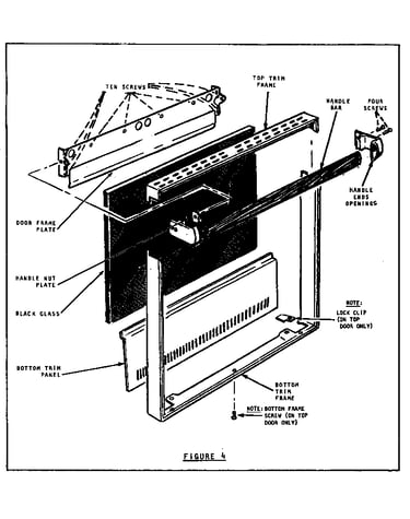 Door front disassembly