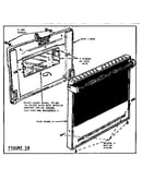 Self-cleaning door disassembly