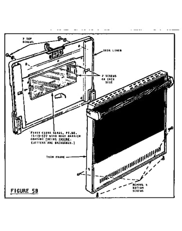 Self-cleaning door disassembly