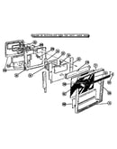 Shutterless oven door, lower