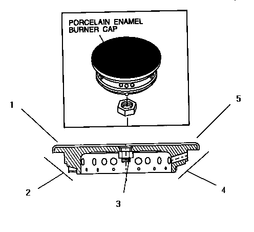 Burner caps assembly (ggs30) (ggs30w) (ggs36) (ggs365) (ggs365w) (ggs36w)