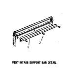 Vent intake support bar