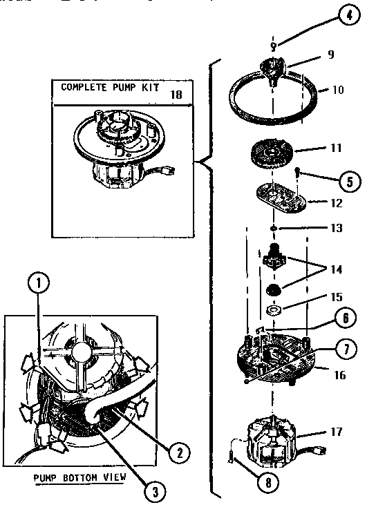 Pump, bottom