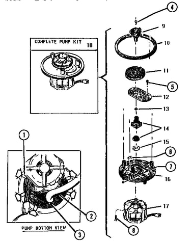 Pump, bottom