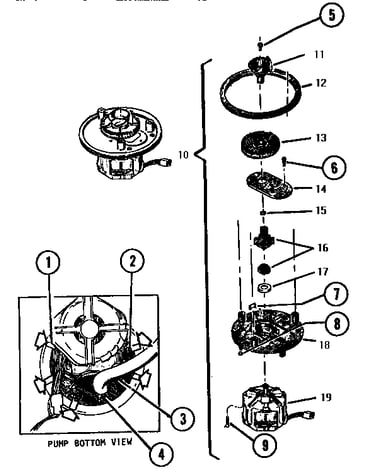 Pump, bottom
