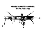 Thermador THD3800 frame support channel diagram