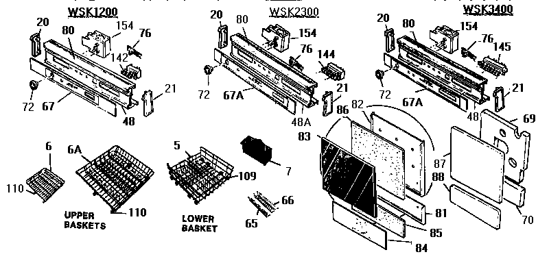 CONTROL PANEL/BASKETS