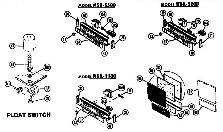 Control panel/float switch