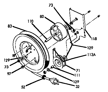 Electric cord reel assembly (ip11)