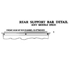 Thermador SGS30S rear support bar (sgs30b) (sgs30s) (sgs30w) (sgs36gb) (sgs36gs) (sgs36gw) diagram