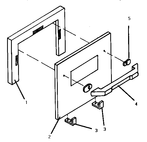 Stainless steel door assembly