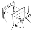 Thermador CT227NS stainless steel door assembly diagram