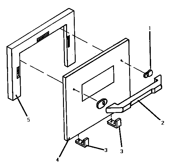 Stainless steel door assembly