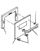 White door assembly front cosmetic parts