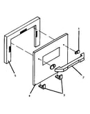 White door assembly front cosmetic parts