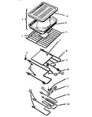 Rack, elements, and pan assemblies
