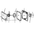 Thermador CMT127 convectio n blower assembly diagram
