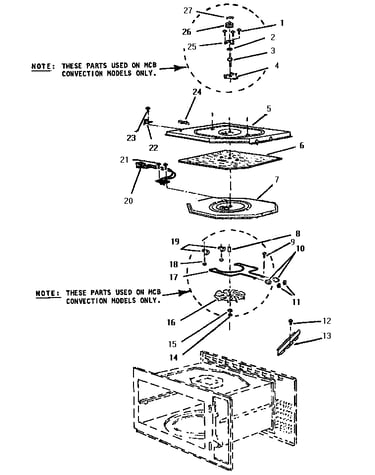 Food cavity top