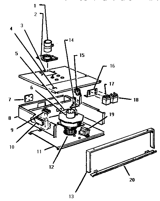 Behind panel (mcb265ec) (mb245) (mcb265)