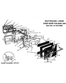 Shutterless lower oven door (mcb265ec) (mb245) (mcb265)