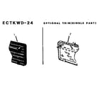 Thermador WD24WC optional trim (ectkwd24) diagram