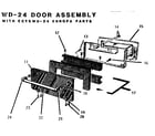 Thermador EIIWD24 door assembly (ectkwd24) diagram