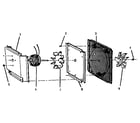 Thermador CMT231 convection blower assembly diagram