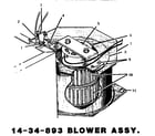 Thermador CMT231 blower assembly diagram