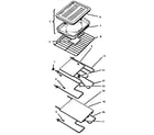 Thermador CMT231 rack, elements & pan diagram