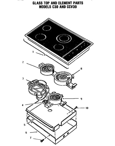Glass top and elements (c30) (ccv30)