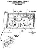 Element support bracket assemblies