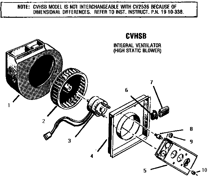 Integral ventilator