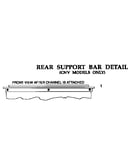 Rear support bar