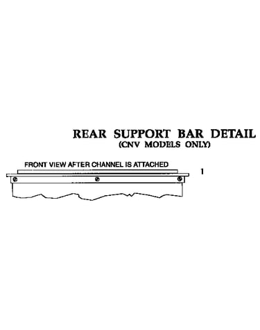 Rear support bar