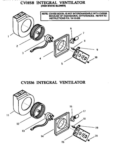 Integral ventilators