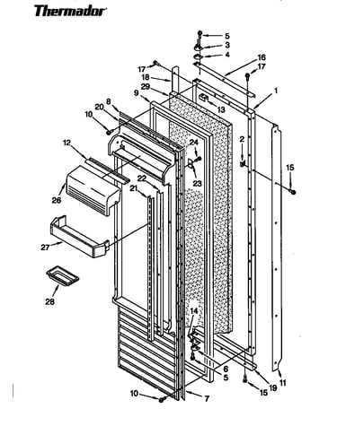 Refrigerator door