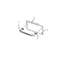 Thermador WD24NW drawer panel support assembly diagram