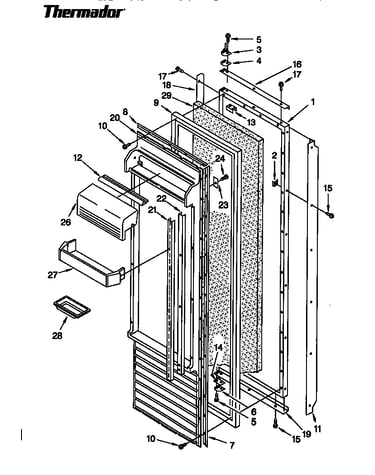 Refrigerator door